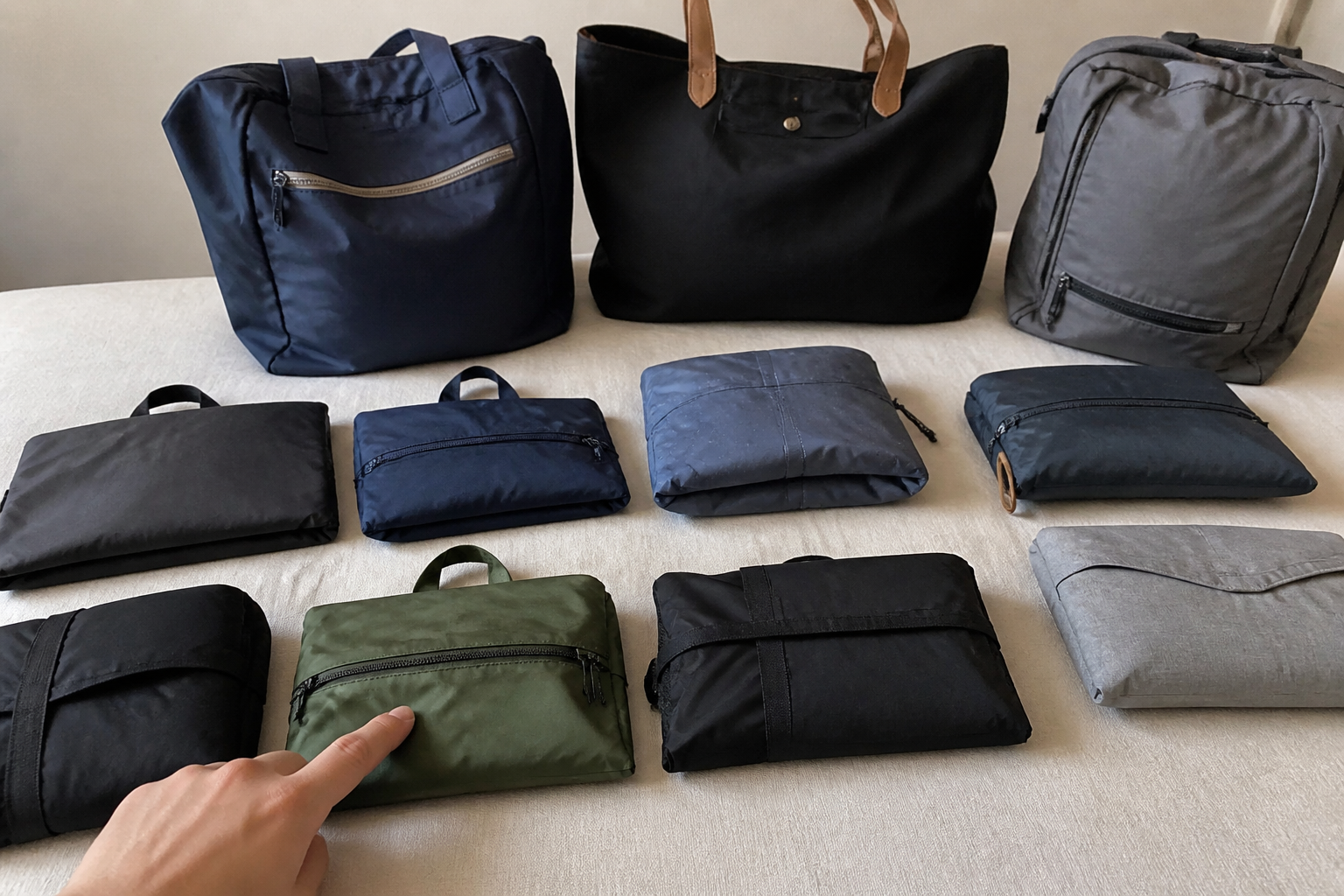 Kiezen en vergelijken opvouwbare tassen